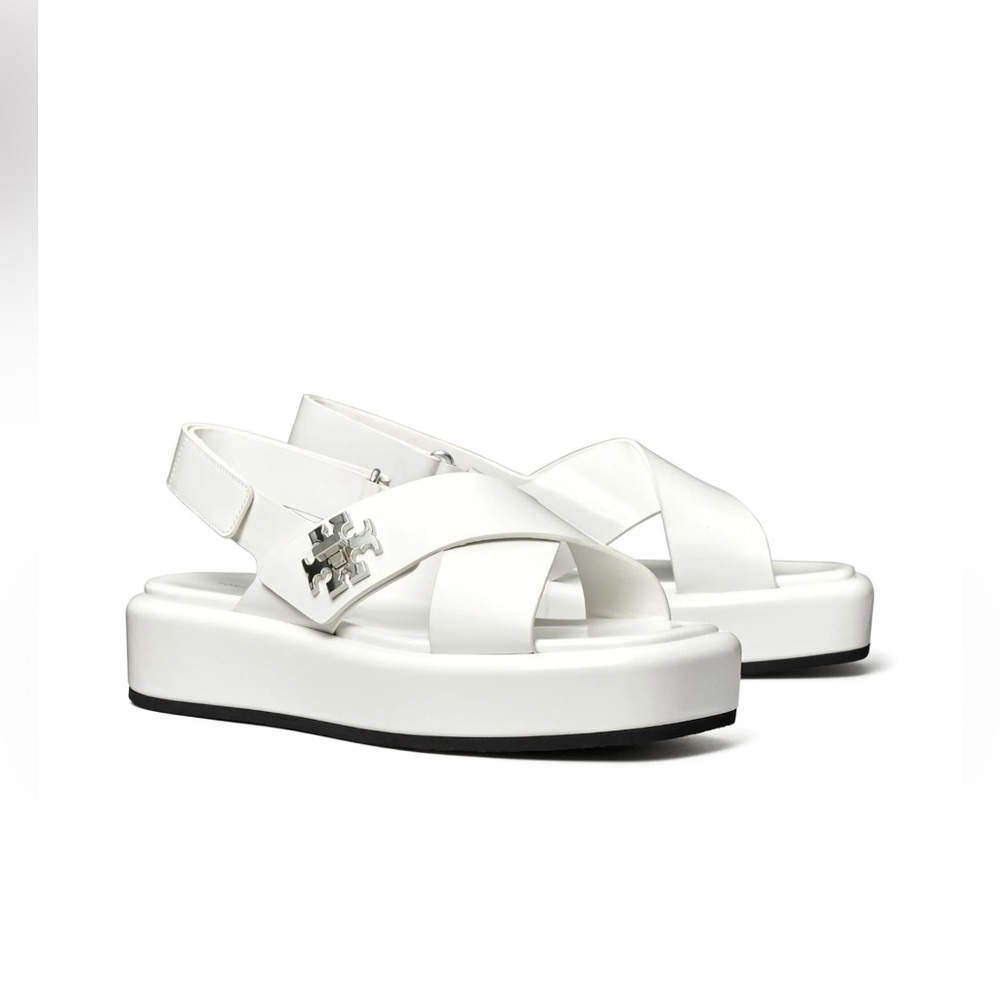 Tory Burch T lock Platfrom sandals 40mm leather
